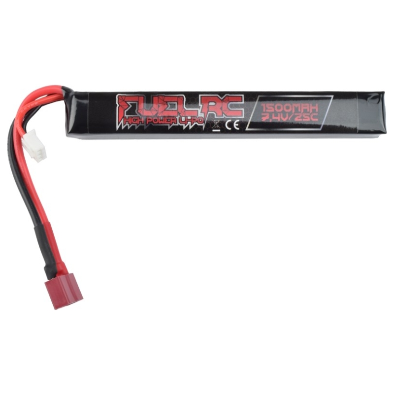 BATTERIA LIPO 7,4V 1500mAh 25C T-DEANS - FUEL