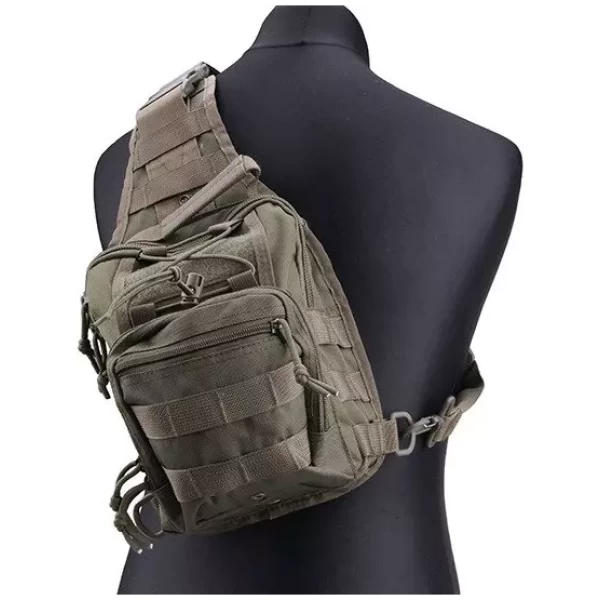 ZAINO MONOSPALLA TACTICAL 10 LITRI - OD GREEN - GFC