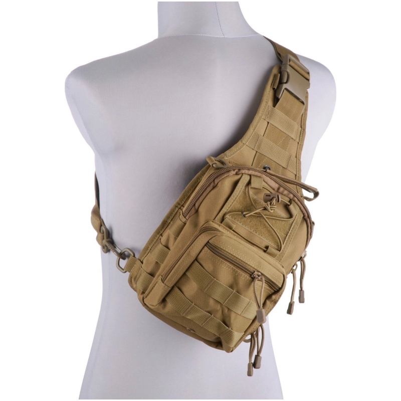 ZAINO MONOSPALLA TACTICAL 10 LITRI - TAN - GFC - immagine 2