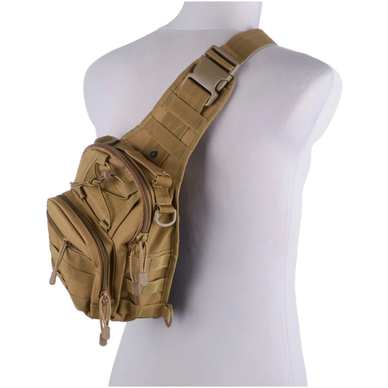 ZAINO MONOSPALLA TACTICAL 10 LITRI - TAN - GFC - immagine 3