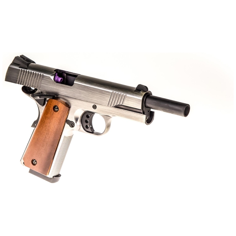 1911 MEU RAILED BRUSHED GBB - SILVER - RAVEN - immagine 4