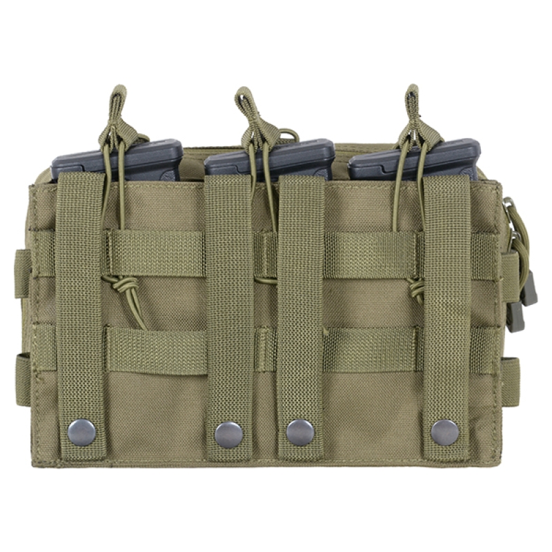 PORTA CARICATORE TRIPLO + UTILITY - OD GREEN - 8FIELD - immagine 2