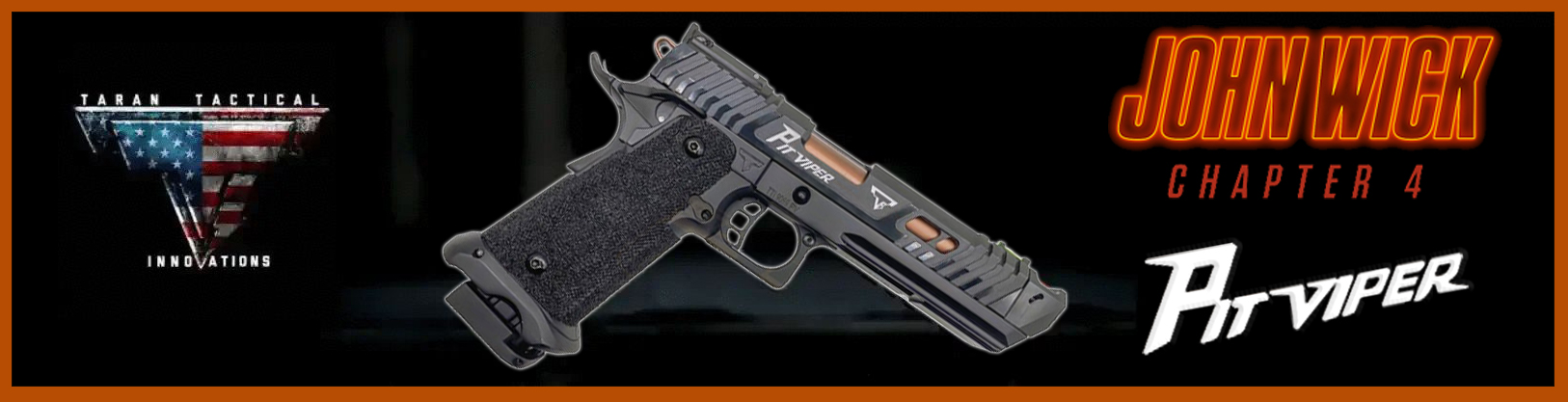 JOHN WICK 4 PIT VIPER R614 GBB - ARMY ARMAMENT BANNER
