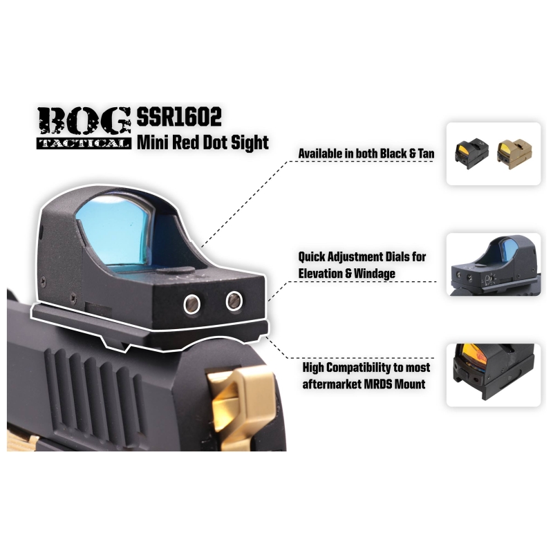 MINI RED DOT SSR 1602 - BLACK OWL GEAR - immagine 3