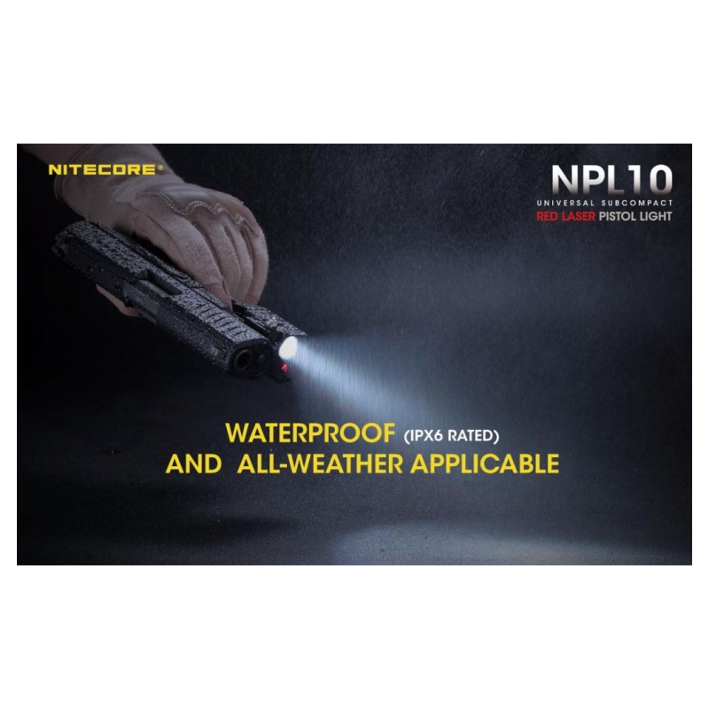 NPL10 TORCIA 300 LUMEN CON LASER ROSSO - NITECORE - immagine 5