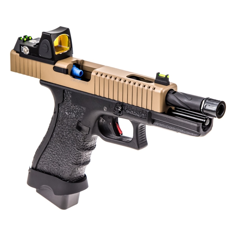 GLOCK 17 EU17 + BDS GBB - HALF-TAN - VORSK - immagine 5