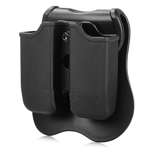 PORTA CARICATORE PER PISTOLA DOPPIO PER G17G19 - AMOMAX