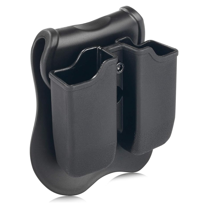 PORTA CARICATORE PER PISTOLA DOPPIO PER G17/G19 - DARK EARTH - AMOMAX - immagine 2