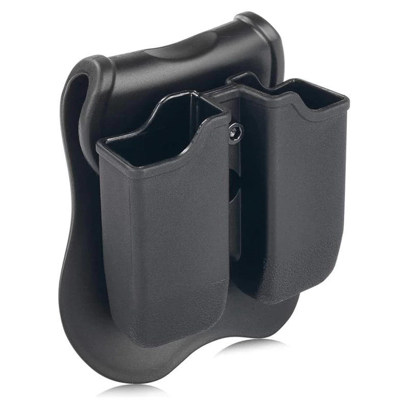 PORTA CARICATORE PER PISTOLA DOPPIO PER G17/G19 - DARK EARTH - AMOMAX - immagine 2