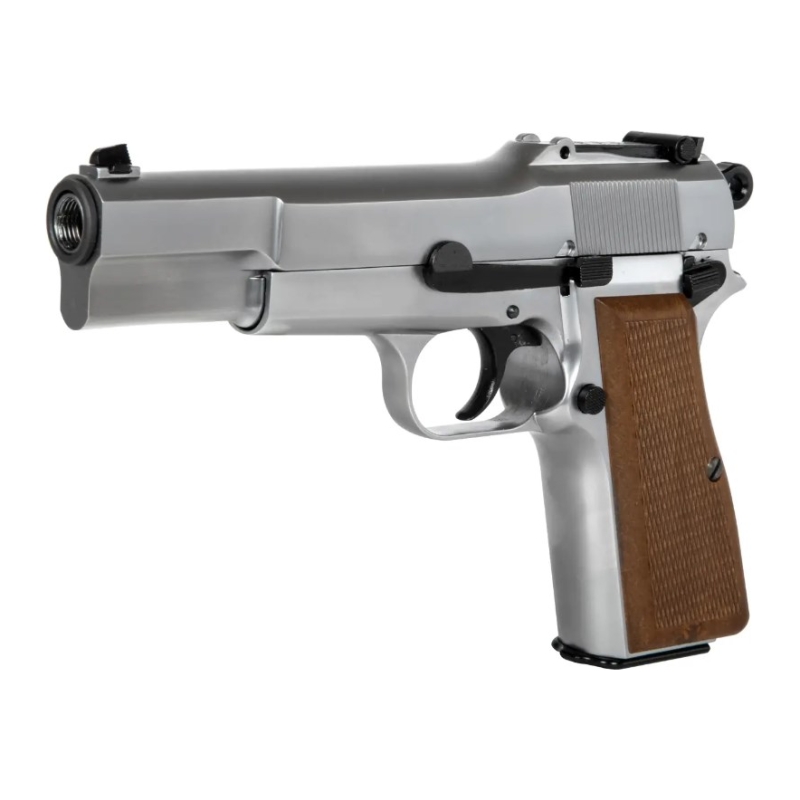 BROWNING MK3 HI-POWER-SV FULL METAL GBB - SILVER - WE - immagine 2