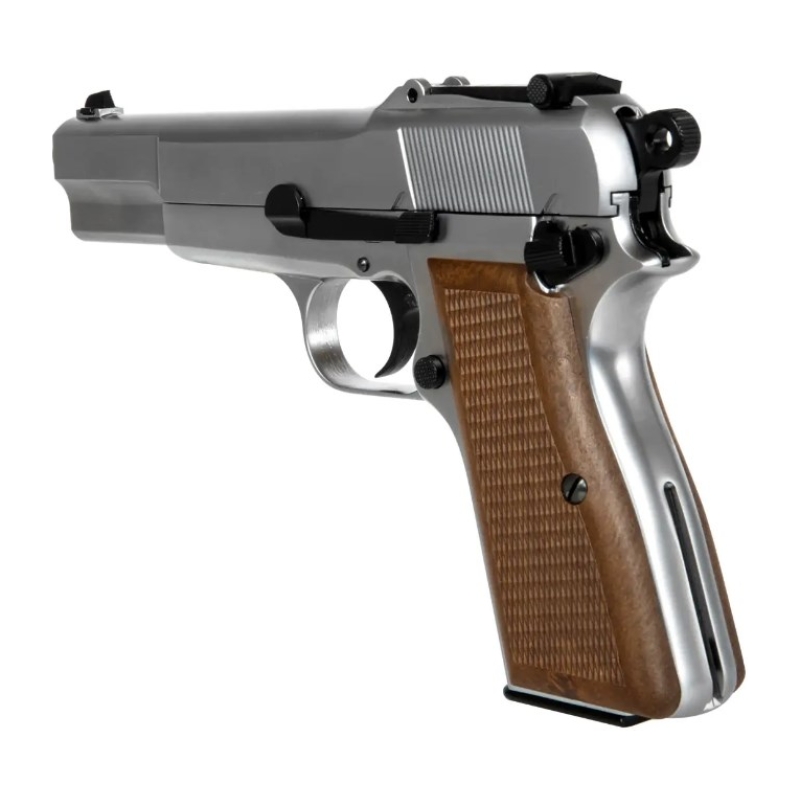 BROWNING MK3 HI-POWER-SV FULL METAL GBB - SILVER - WE - immagine 6