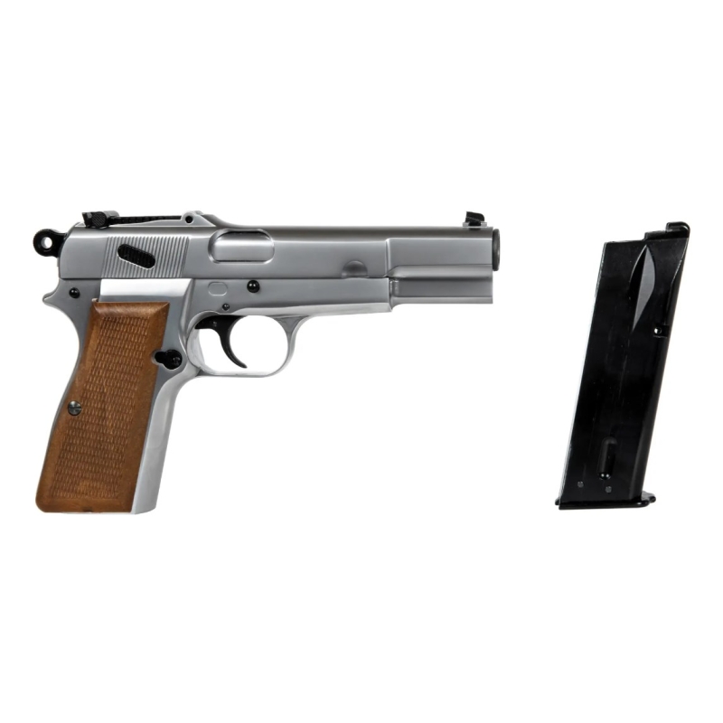 BROWNING MK3 HI-POWER-SV FULL METAL GBB - SILVER - WE - immagine 7