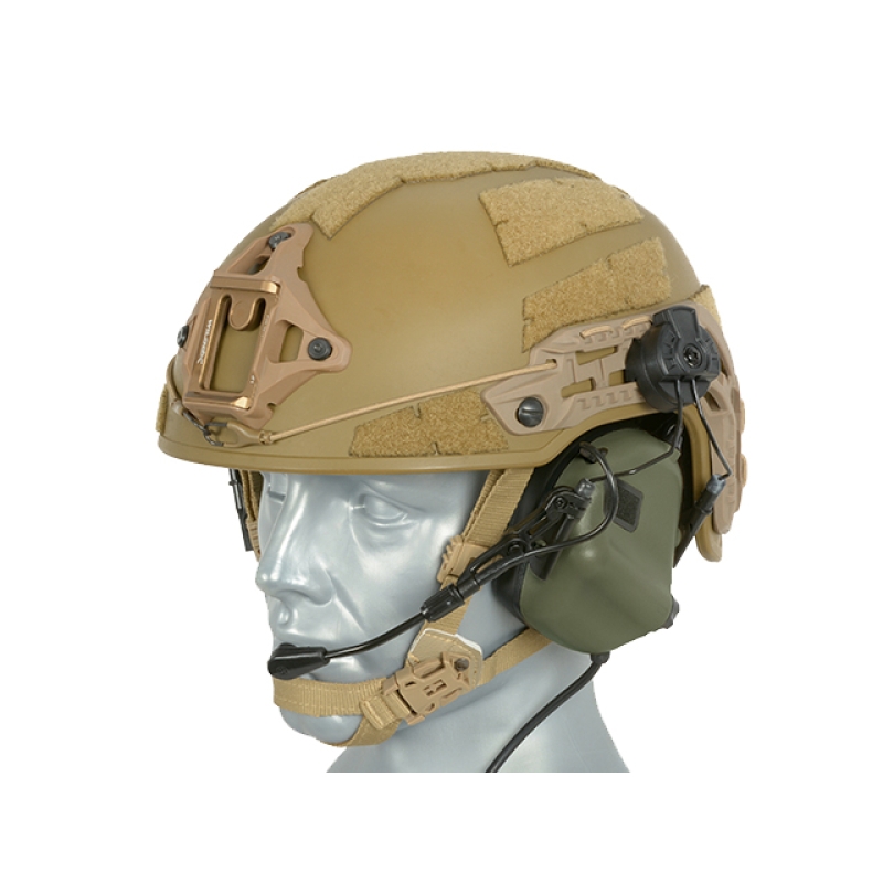 CUFFIE TATTICHE M32H PER ELMETTO - FOLIAGE GREEN - EARMOR - immagine 4