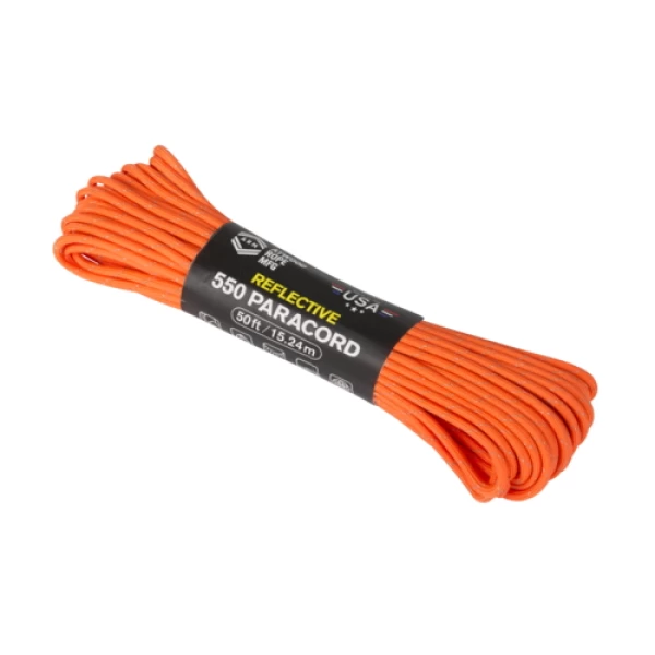 PARACORD REFLECTIVE MULTIUSO DA 30 METRI - NEON ORANGE - HELIKON TEX