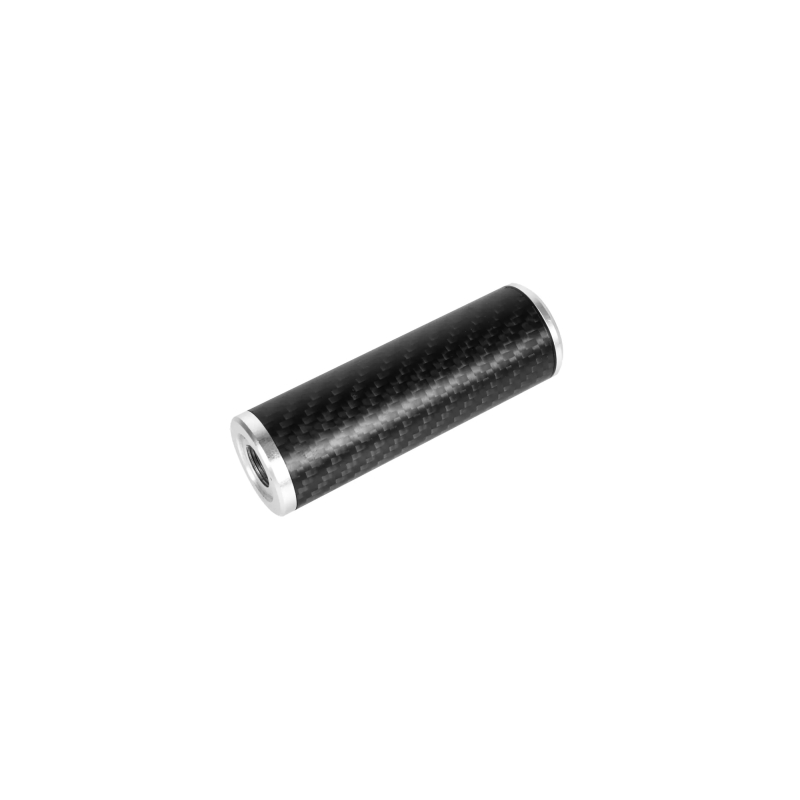 SILENZIATORE IN FIBRA DI CARBONIO 100 MM - SILVER - CORE AIRSOFT ITALY - immagine 2