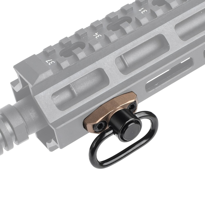 AGGANCIO CINGHIA QD PER SLITTE M-LOK/KEYMOD - DESERT - METAL - immagine 5