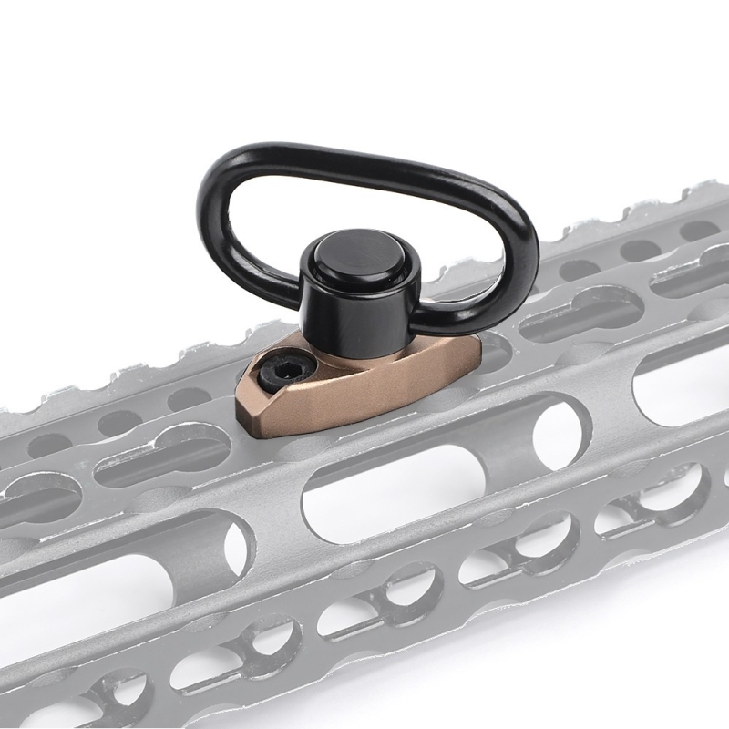 AGGANCIO CINGHIA QD PER SLITTE M-LOK/KEYMOD - DESERT - METAL - immagine 4