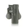 FONDINA RIGIDA DA CINTURA GLOCK 17 DX - OD GREEN - AMOMAX