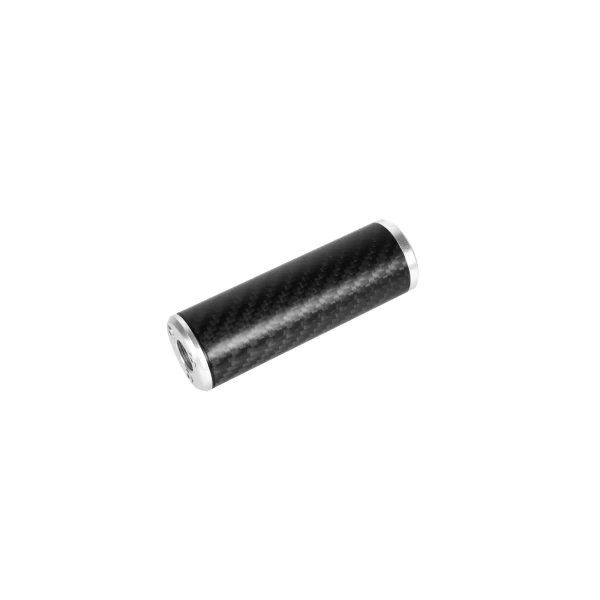 SILENZIATORE IN FIBRA DI CARBONIO 100 MM - SILVER - CORE AIRSOFT ITALY