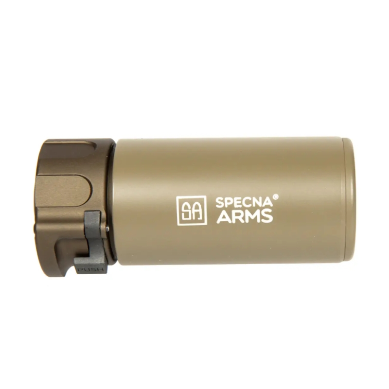 MTU FIRE V2 - MINI SILENZIATORE TRACCIANTE CON FIAMMA 3D - TAN - SPECNA ARMS - immagine 3
