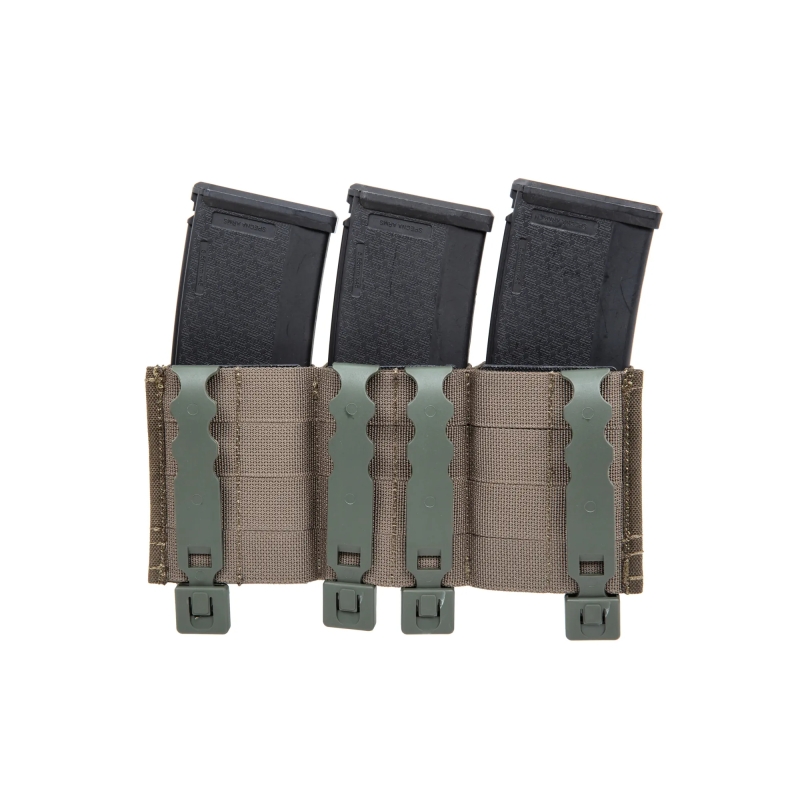 PORTA CARICATORE TRIPLO RIGIDO 5.56 - RANGER GREEN - WOSPORT - immagine 4