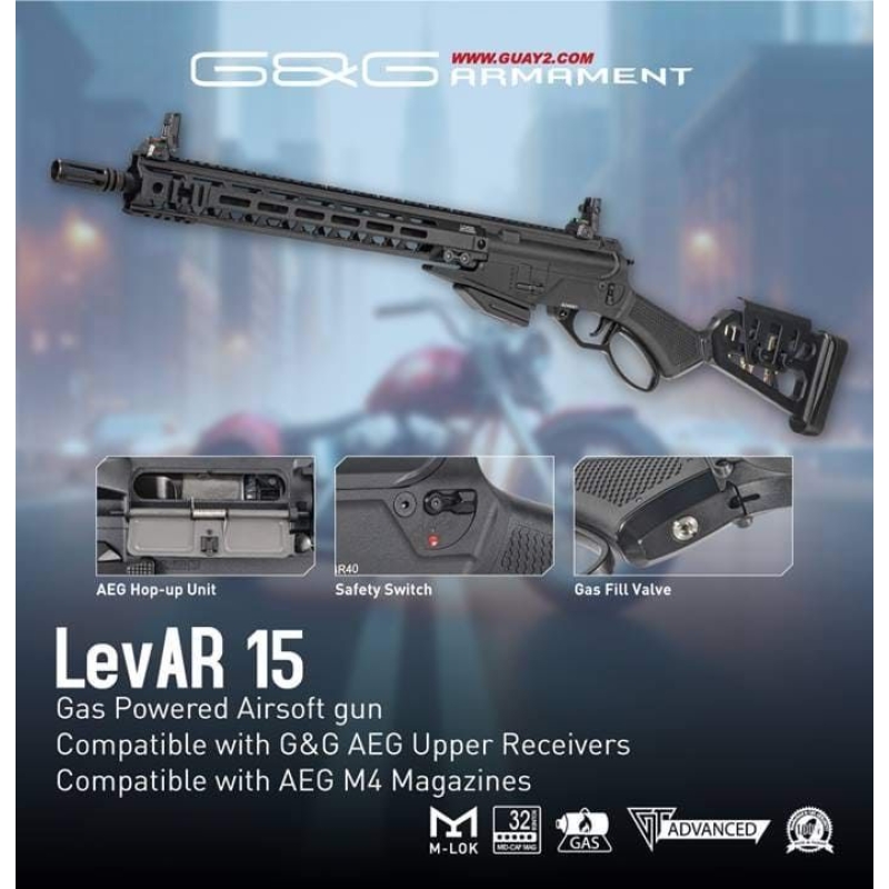 LEVAR 15" LEVER ACTION GAS - G&G - immagine 13