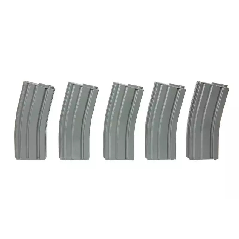 PACK 5X CARICATORE MONOFILARE M4 140 BB - GREY - SPECNA ARMS - immagine 3