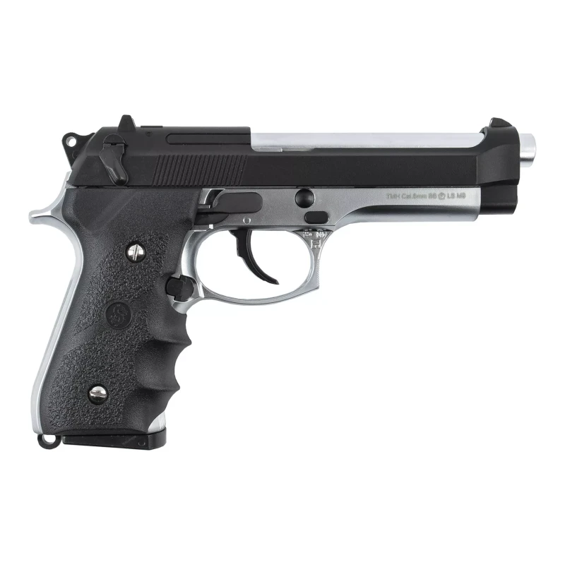 BERETTA M9 GBB - BLACK /SILVER - SLONG - immagine 3