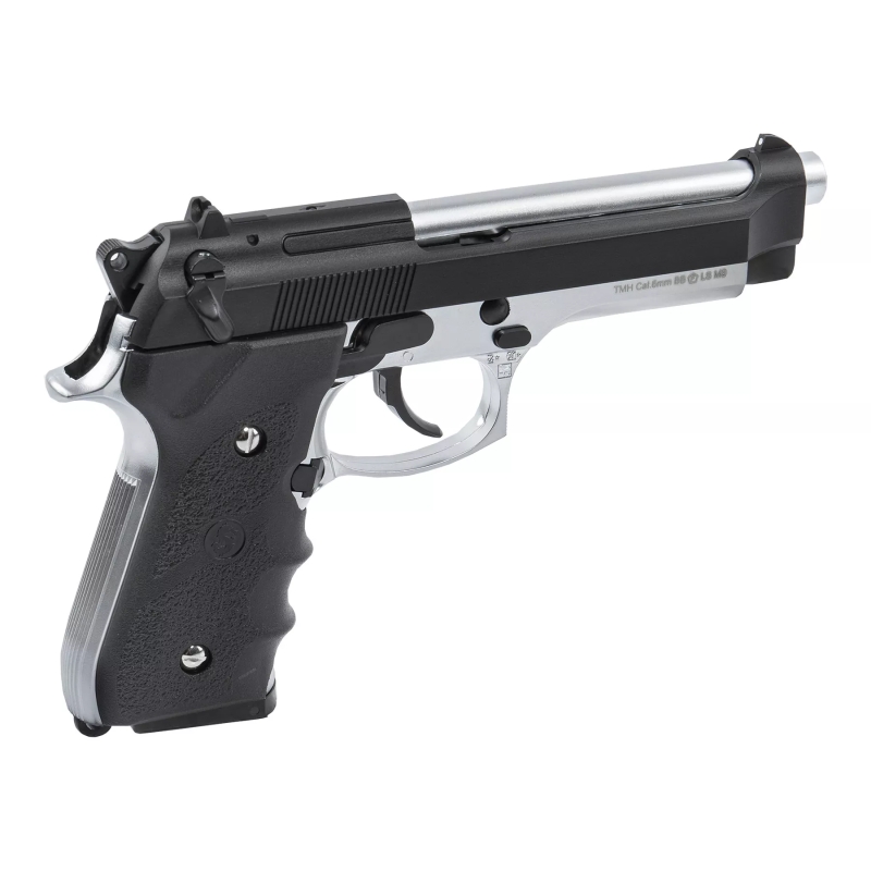 BERETTA M9 GBB - BLACK /SILVER - SLONG - immagine 6