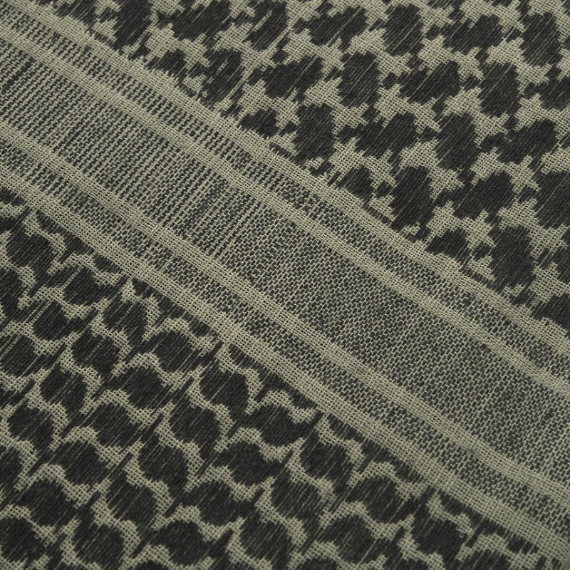 SHEMAG IN COTONE - FOLIAGE GREEN/NERO - M-TAC - immagine 2