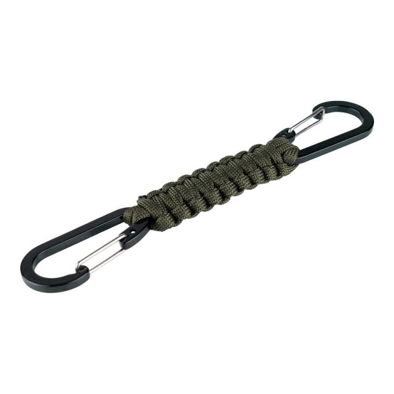 MOSCHETTONE DOPPIO CON PARACORD - OD GREEN - 101 INC - immagine 2