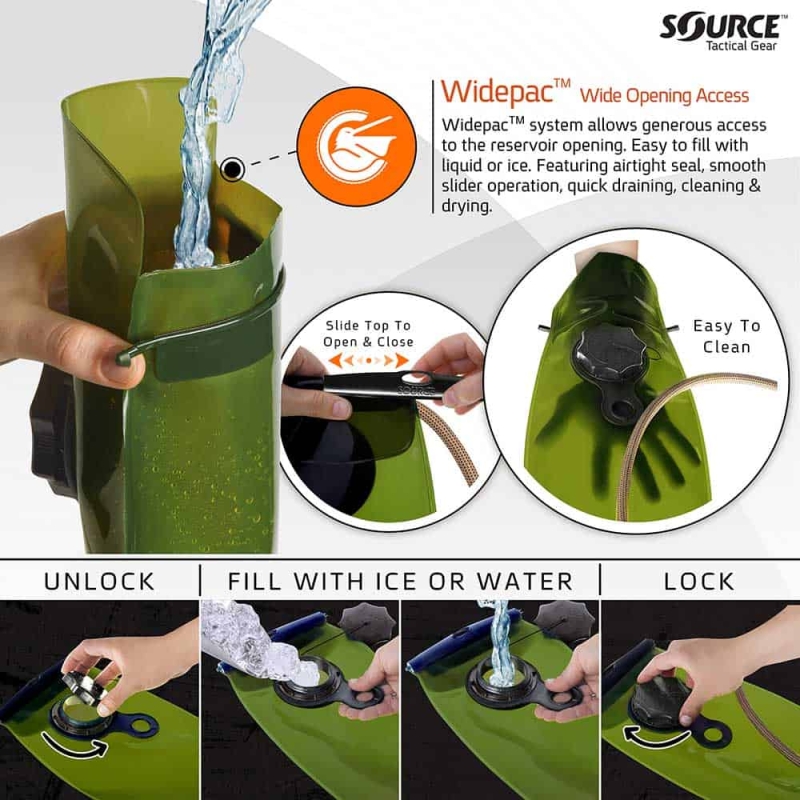 SACCA IDRO WXP 3L MILITARY BLADDER - COYOTE - SOURCE - immagine 5