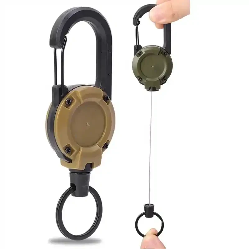 MOSCHETTONE CON CAVO RETRATTILE - OD GREEN - FOSTEX - immagine 2