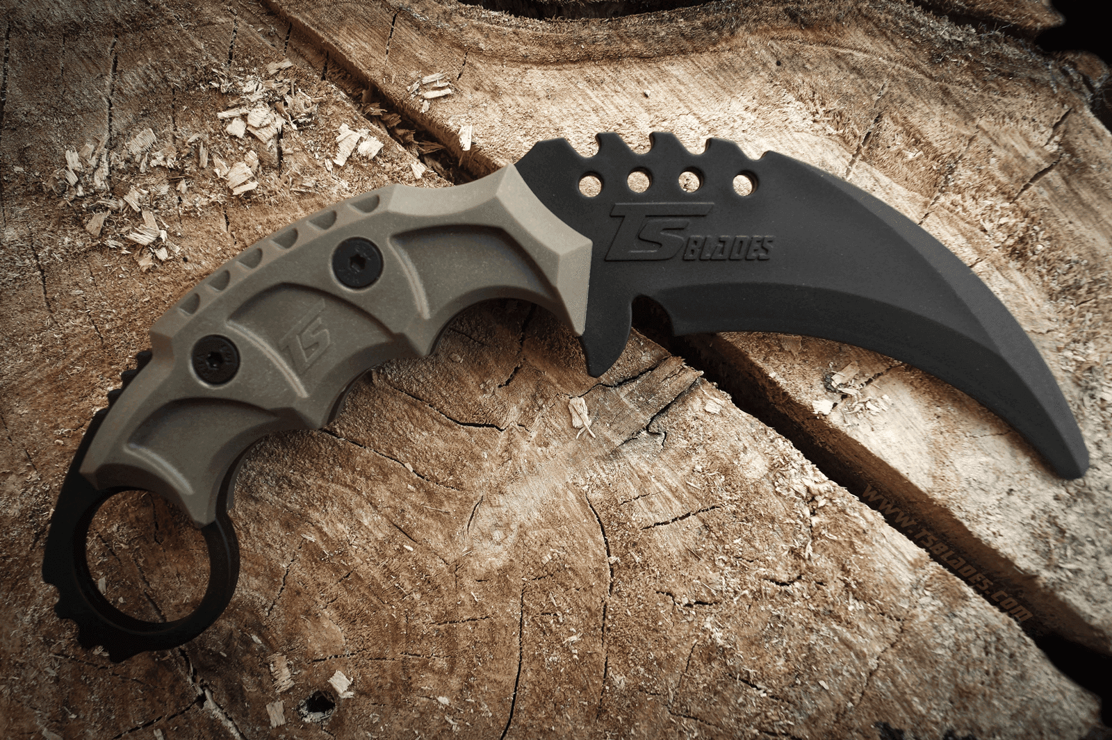 COLTELLO KARAMBIT DUMMY BLACK HORNET G3 - TSBLADES - immagine 6