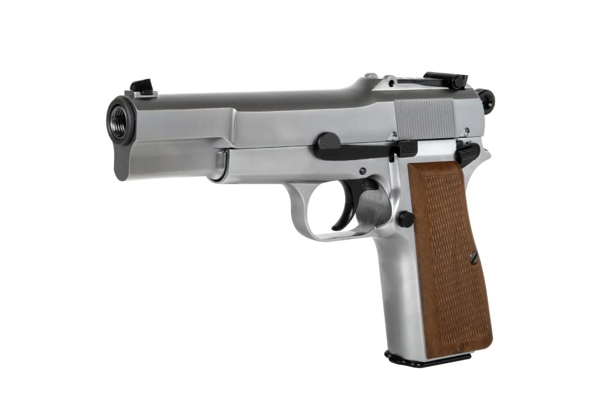 BROWNING MK3 HI-POWER-SV FULL METAL GBB - SILVER - WE - immagine 2