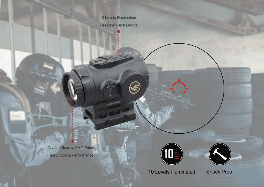 PARAGON 3X18 COMPACT PRISM - VECTOR OPTICS - immagine 8