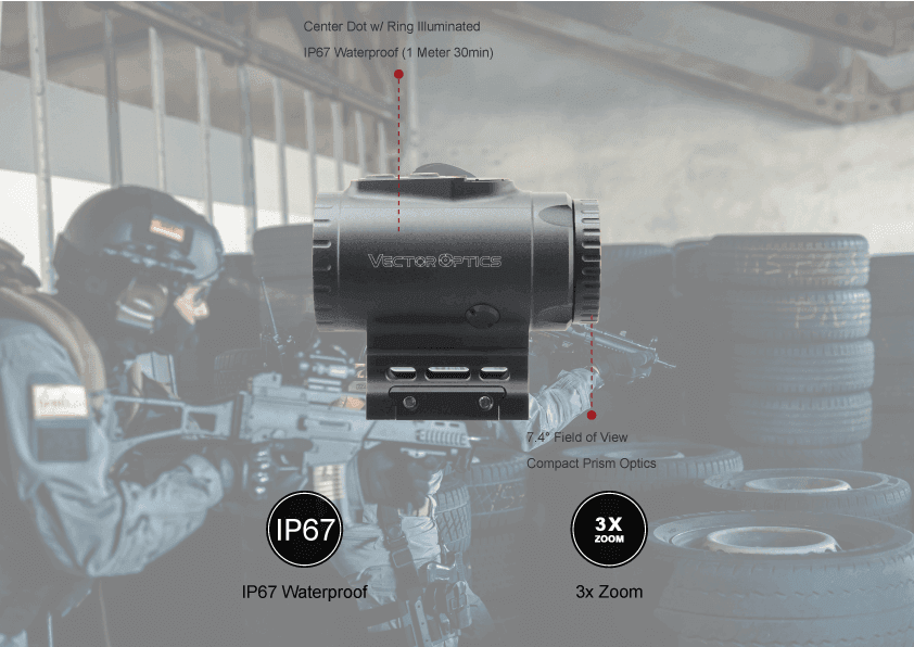 PARAGON 3X18 COMPACT PRISM - VECTOR OPTICS - immagine 9