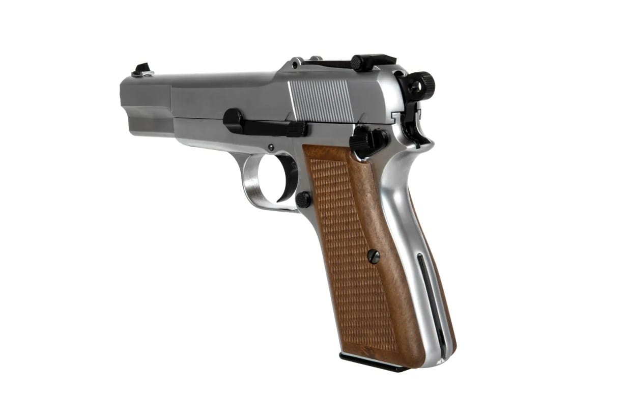 BROWNING MK3 HI-POWER-SV FULL METAL GBB - SILVER - WE - immagine 6