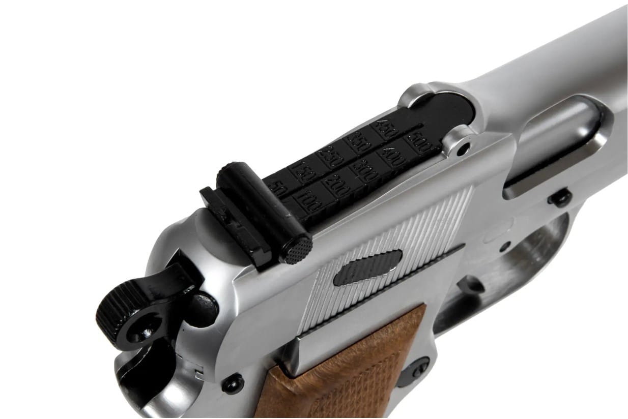 BROWNING MK3 HI-POWER-SV FULL METAL GBB - SILVER - WE - immagine 8