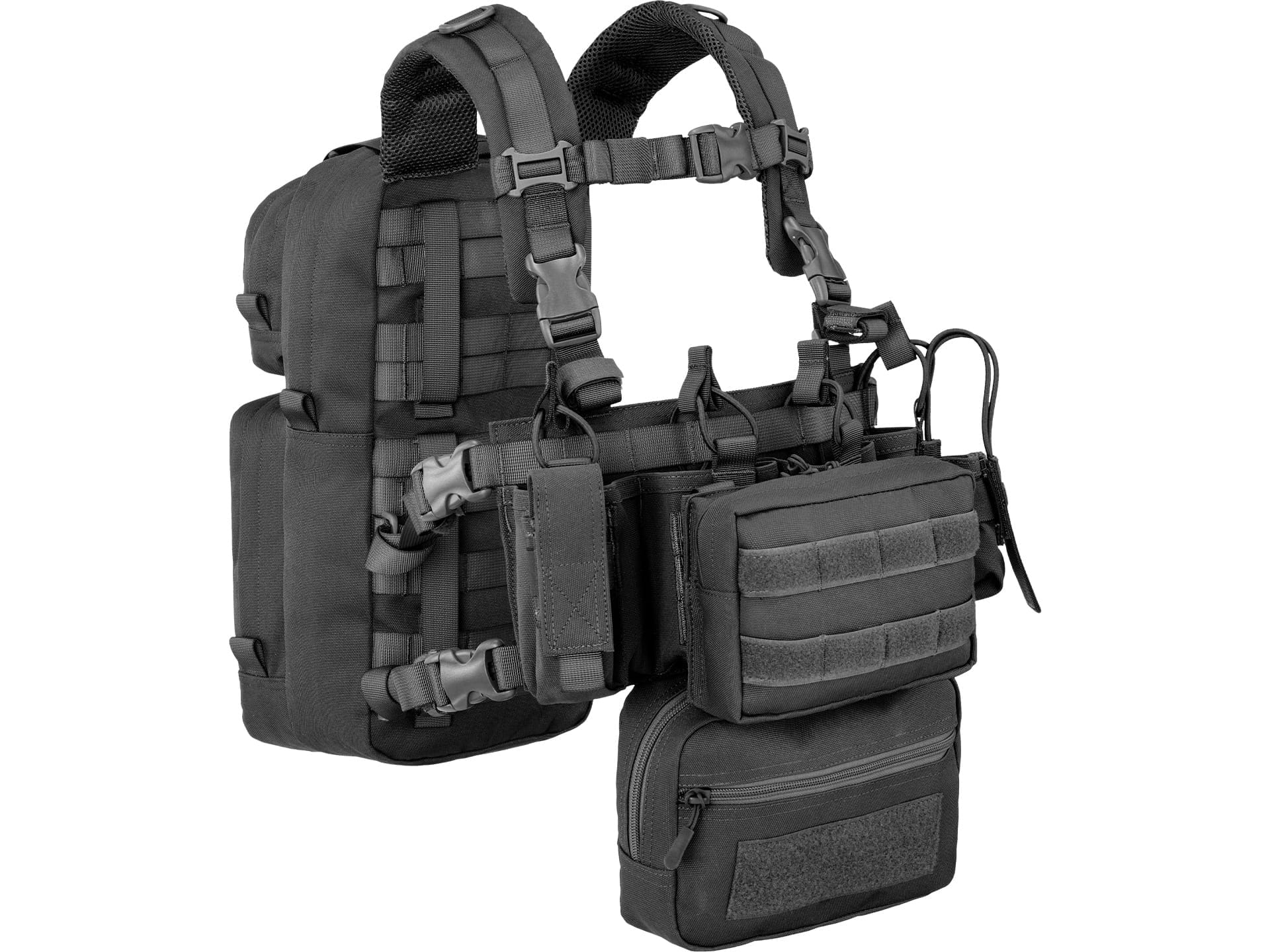 COMBO MINI CHEST RIG 900D POLY MOLLE - VEGETATO ITALIANO - DEFCON 5 - immagine 2