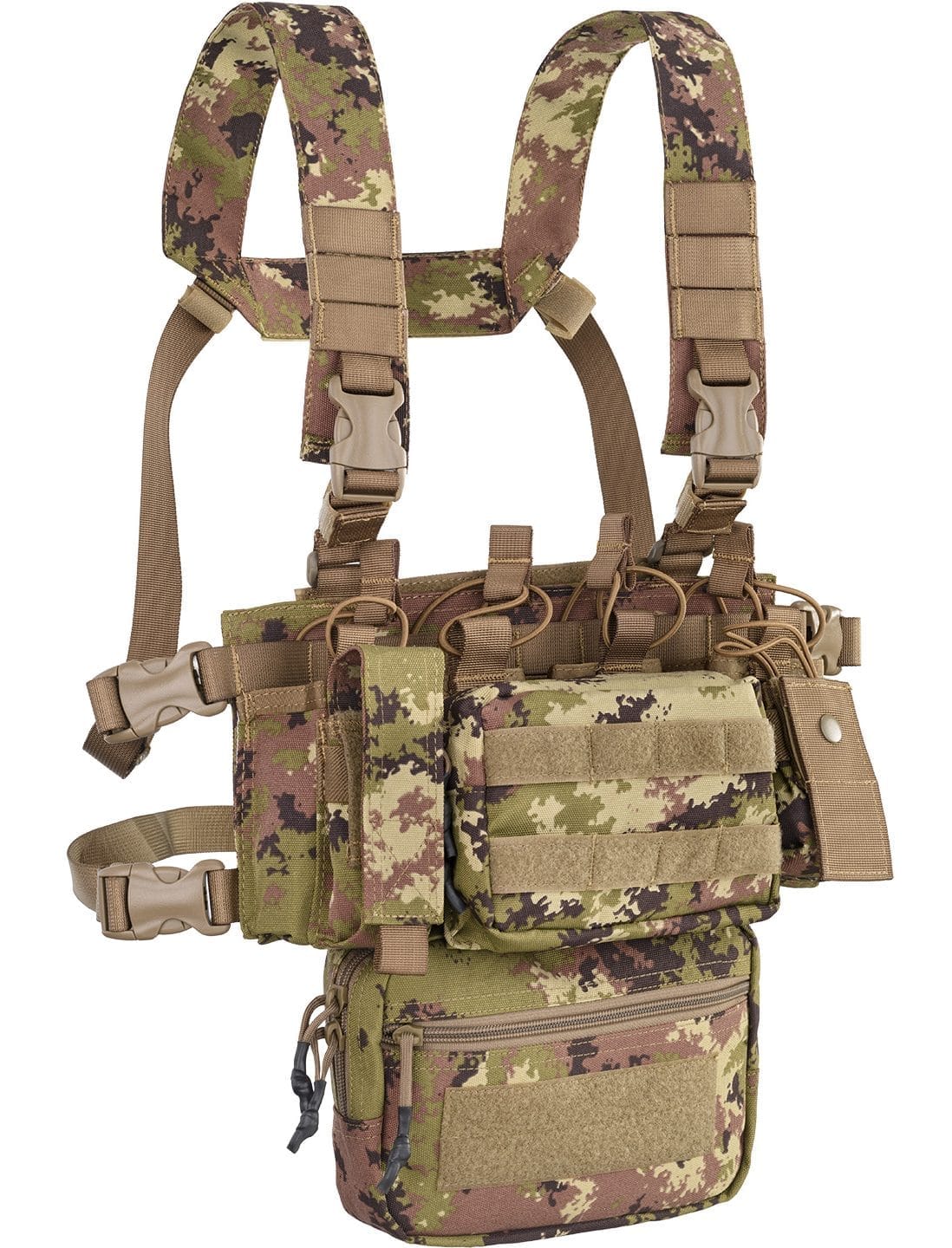 COMBO MINI CHEST RIG 900D POLY MOLLE - VEGETATO ITALIANO - DEFCON 5