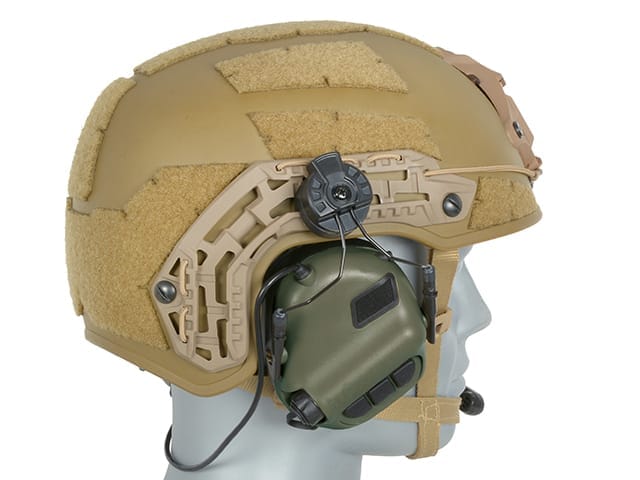 CUFFIE TATTICHE M32H PER ELMETTO - FOLIAGE GREEN - EARMOR