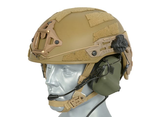 CUFFIE TATTICHE M32H PER ELMETTO - FOLIAGE GREEN - EARMOR - immagine 4