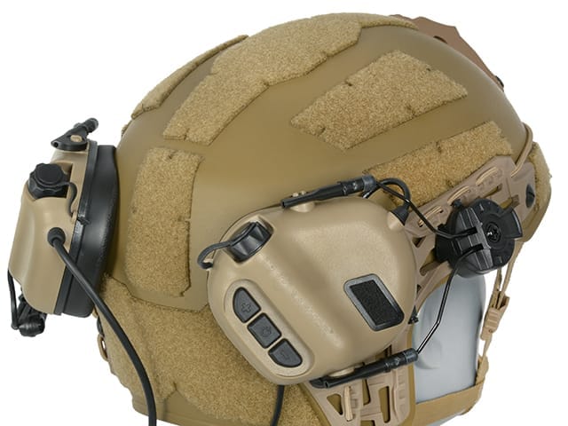CUFFIE TATTICHE M32H PER ELMETTO - FOLIAGE GREEN - EARMOR - immagine 6
