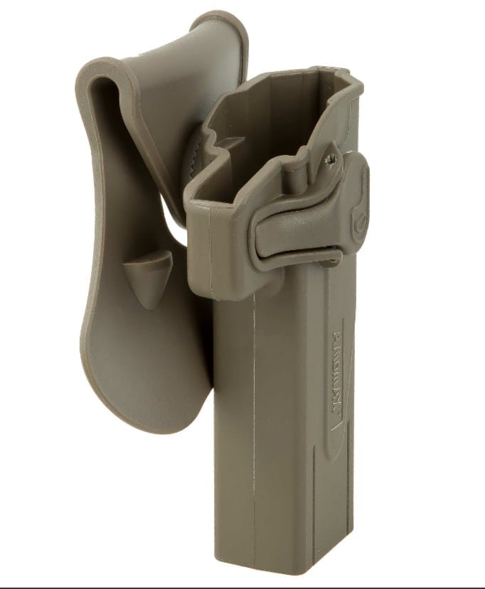 FONDINA RIGIDA DA CINTURA HI-CAPA DX - DARK EARTH - AMOMAX - immagine 2
