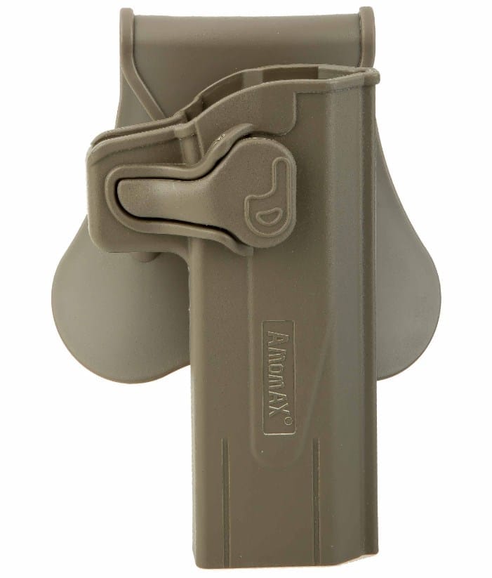 FONDINA RIGIDA DA CINTURA HI-CAPA DX - DARK EARTH - AMOMAX
