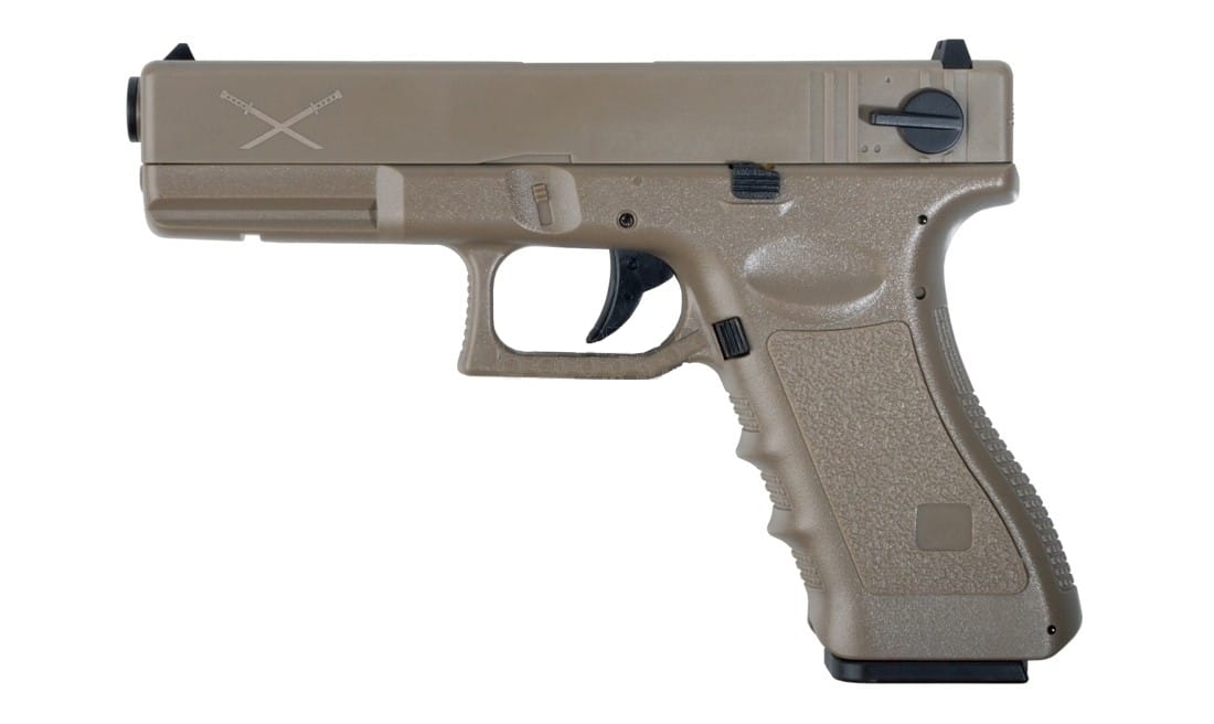 GLOCK 18C ELETTRICA YAKUZA MK2 LIPO+MOSFET GEN.4 - TAN - SAIGO DEFENSE