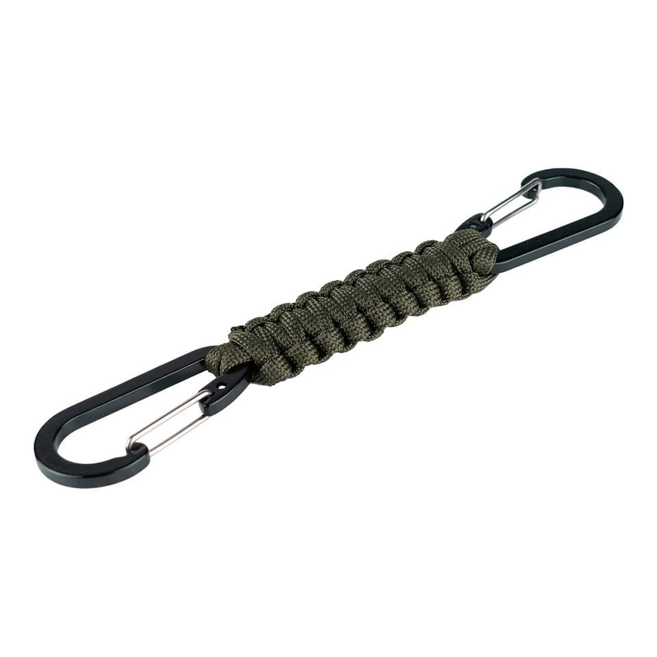 MOSCHETTONE DOPPIO CON PARACORD - OD GREEN - 101 INC - immagine 2