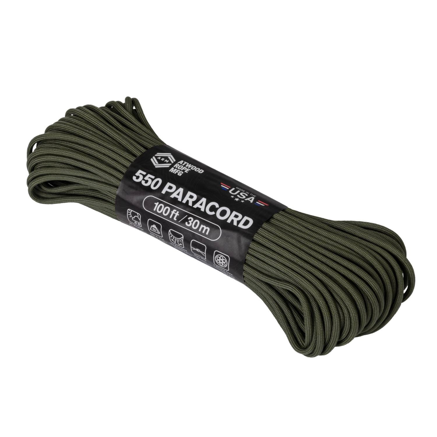 PARACORD MULTIUSO DA 30 METRI - OD GREEN - HELIKON TEX
