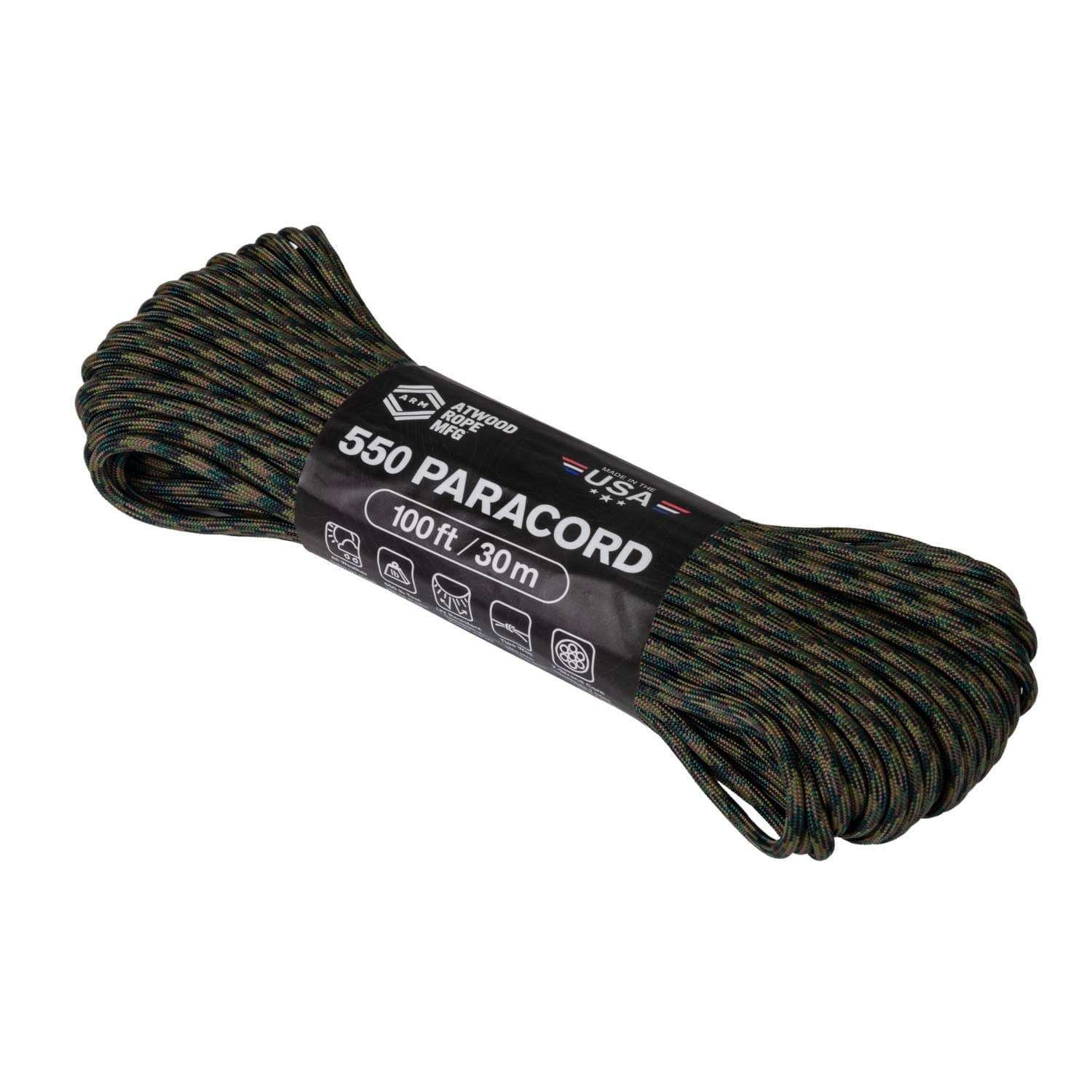 PARACORD MULTIUSO DA 30 METRI - WOODLAND - HELIKON TEX
